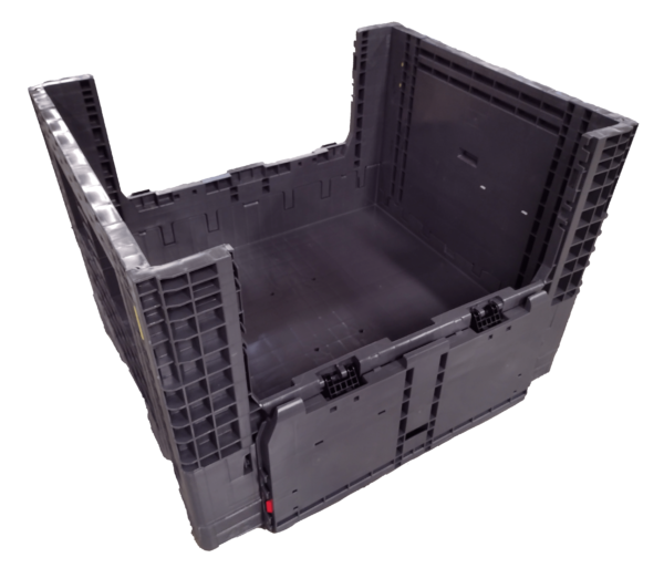 New Monoflo 40" x 48" x 34" All Gray Bulk Container - Image 2