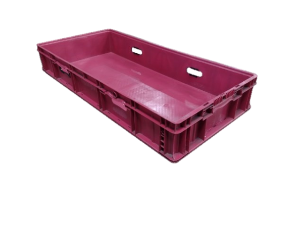 Used HPJ Industries  48" x 22" x 7" Berry Hand Tote Reinforced Bottom With Handholds
