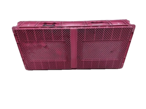 Used HPJ Industries  48" x 22" x 7" Berry Hand Tote Reinforced Bottom With Handholds - Image 3