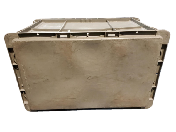 Used HPJ Industries  24" x 15" x 14" Gray Hand Tote Smooth Bottom - Image 5