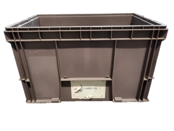 Used HPJ Industries  24" x 15" x 14" Gray Hand Tote Smooth Bottom - Image 6