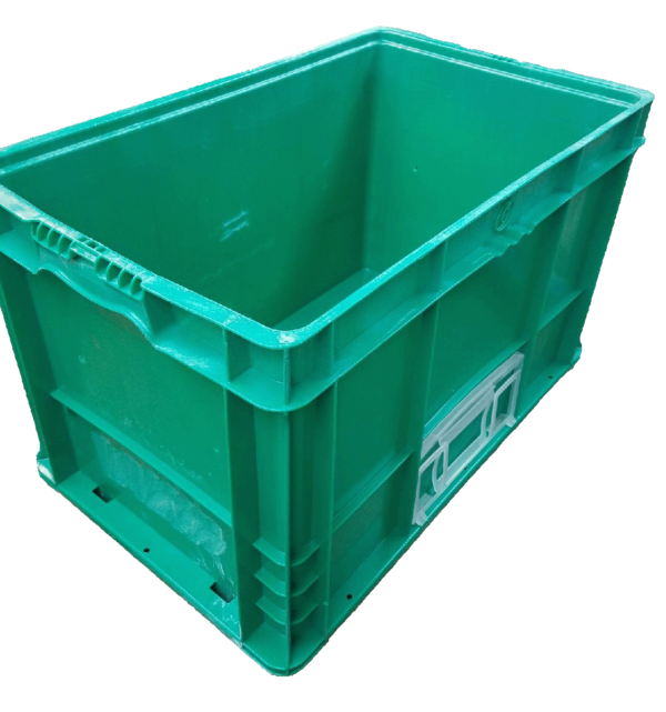 Used HPJ Industries  24" x 15" x 14" Green Hand Tote Reinforced Bottom