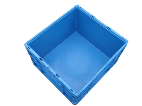 Used HPJ Industries  24" x 22" x 14" Blue Hand Tote Reinforced Bottom - Image 2