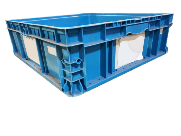 Used HPJ Industries  24" x 22" x 7" Blue Hand Tote Reinforced Bottom