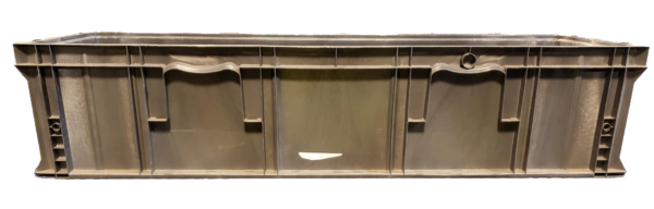 Used HPJ Industries  48" x 15" x 11" Gray Hand Tote Reinforced Bottom - Image 2
