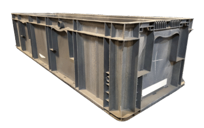 Used HPJ Industries 48" x 15" x 11" Gray Hand Tote Reinforced Bottom