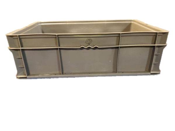 Used HPJ Industries  24" x 15" x 7" Gray Hand Tote Smooth Bottom - Image 6