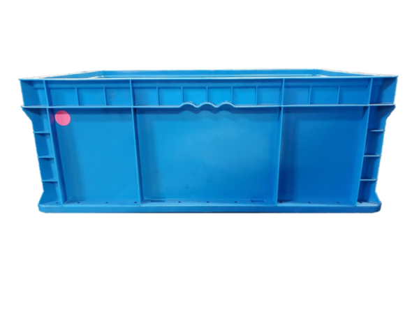 Used HPJ Industries  24" x 15" x 9" Blue Hand Tote Smooth Bottom - Image 2