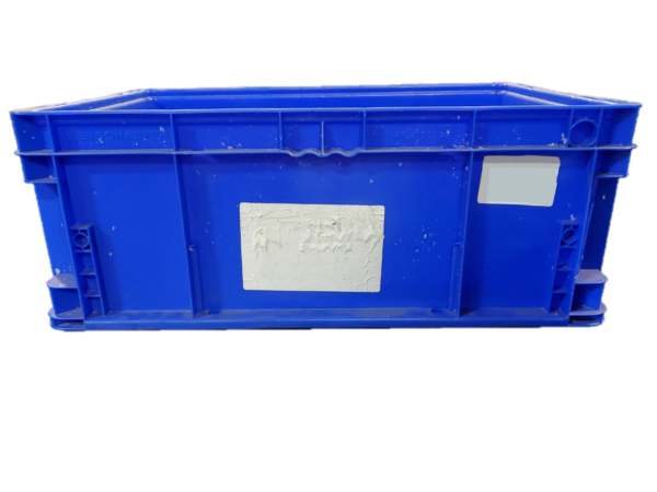 Used HPJ Industries  24" x 15" x 9" Blue Hand Tote Smooth Bottom - Image 4