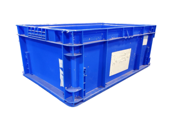Used HPJ Industries  24" x 15" x 9" Blue Hand Tote Smooth Bottom - Image 5