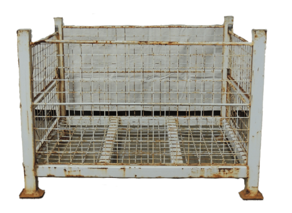 Used HPJ Industries 40.5" x 34.5" x 29" Wire Basket 34" Side - 2 Drop Doors