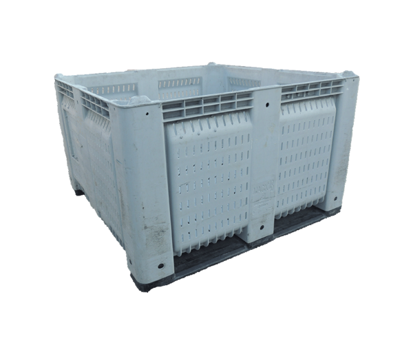 Reconditioned HPJ Industries 48" x 48" x 29" Fixed Wall Bulk Container
