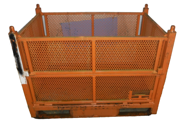 Used HPJ Industries  48" x 30" x 34.5" Perforated Steel Tub  - 4 Drop Doors
