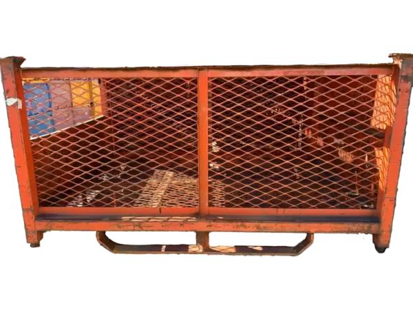 Used HPJ Industries 60" x 41.5" x 31" Wire Basket 41" Side - 2 Drop Doors - Image 2