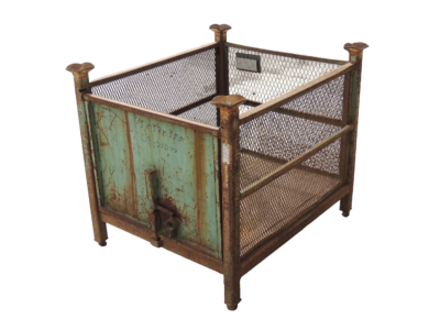 Used HPJ Industries 43" x 37.5" x 35.5" Wire Basket Swing Door on 37" Side - No Drop Doors