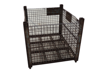 Used HPJ Industries 48" x 40" x 39.5" Wire Basket 48" Side - 1 Drop Door