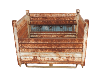 Used HPJ Industries 54" x 44" x 40" Steel Tub - 2 Drop Doors 54" Sides