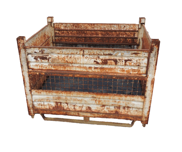 Used HPJ Industries 54" x 44" x 40" Steel Tub 54" Side - 2 Drop Doors - Image 2