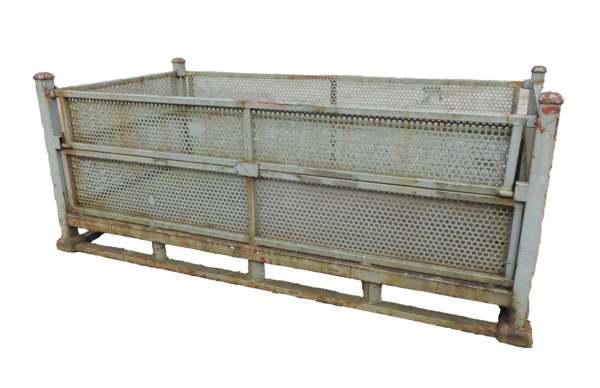 Used HPJ Industries  74.5" x 39.5" x 28" Perforated Steel Tub  - 4 Drop Doors - Image 2