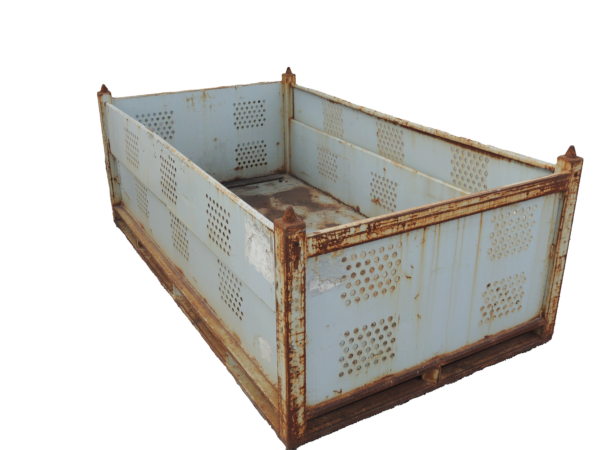 Used HPJ Industries 96" x 54" x 36" Steel Tub 96" Side - 2 Drop Doors - Image 2
