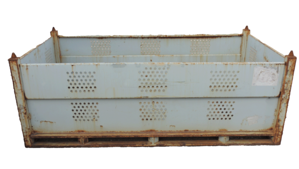 Used HPJ Industries 96" x 54" x 36" Steel Tub 96" Side - 2 Drop Doors