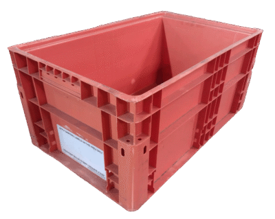 Used HPJ Industries 24" x 15" x 11" Orange Hand Tote Reinforced Bottom