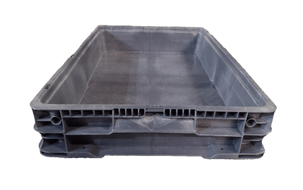 Used HPJ Industries  24" x 15" x 4" Gray Hand Tote Reinforced Bottom - Image 5
