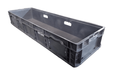 Used HPJ Industries 48" x 15" x 7" Gray Hand Tote Reinforced Bottom With Handholds