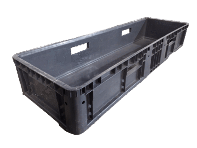 Used HPJ Industries 48" x 15" x 7" Gray Hand Tote Smooth Bottom With Handholds
