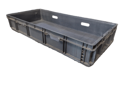 Used HPJ Industries 48" x 22" x 7" Gray Hand Tote Reinforced Bottom With Handholds