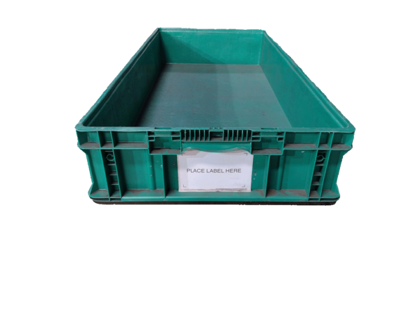 Used HPJ Industries Reconditioned 48" x 22" x 7" Green Hand Tote Reinforced Bottom - Image 2