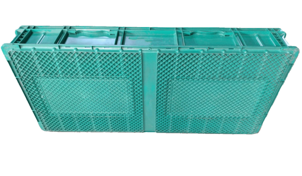 Used HPJ Industries Reconditioned 48" x 22" x 7" Green Hand Tote Reinforced Bottom - Image 3
