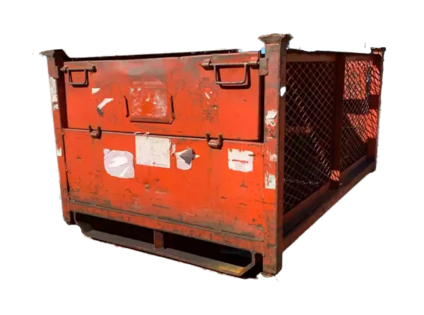 Used HPJ Industries 60" x 41.5" x 31" Wire Basket 41" Side - 2 Drop Doors
