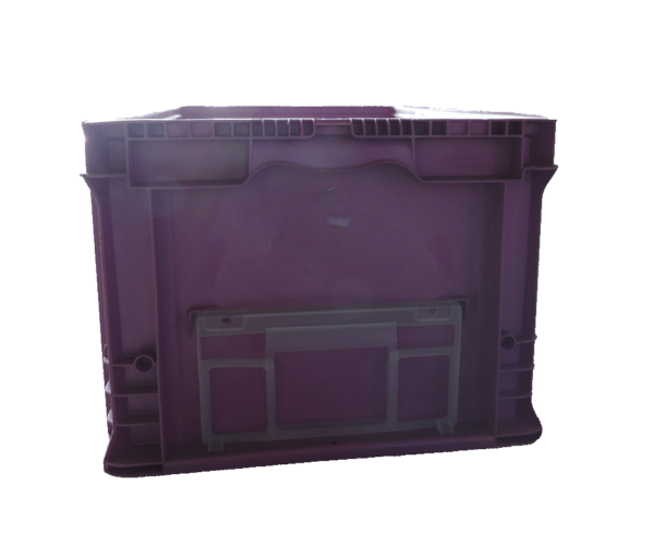 Used HPJ Industries  24" x 15" x 11" Pink Hand Tote Smooth Bottom - Image 3