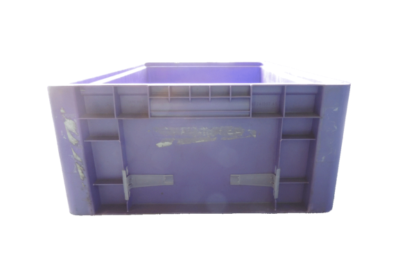Used HPJ Industries  24" x 15" x 7" Purple Hand Tote Smooth Bottom - Image 2