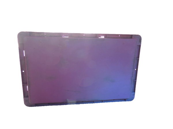 Used HPJ Industries  24" x 15" x 9" Pink Hand Tote Smooth Bottom - Image 2