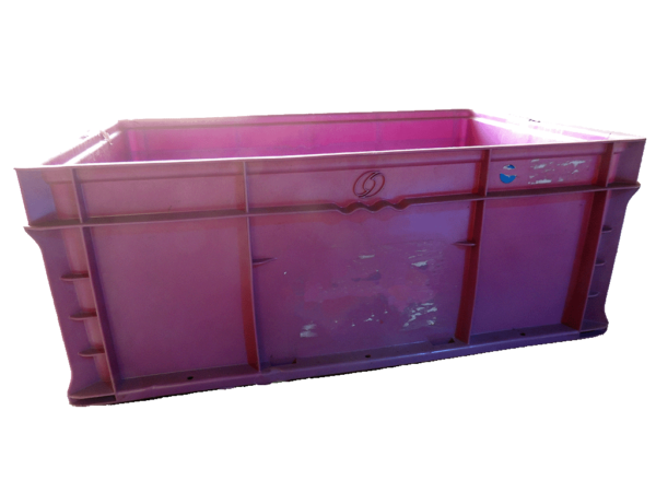 Used HPJ Industries  24" x 15" x 9" Pink Hand Tote Smooth Bottom