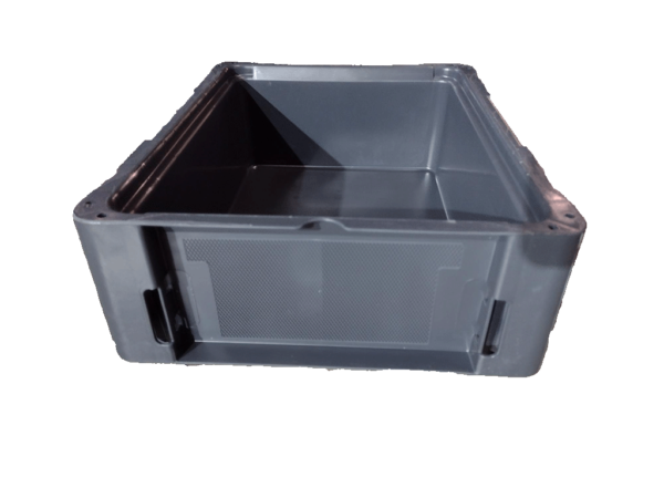 New Schaefer 180" x 144" x 60" Gray Hand Tote Smooth Bottom - Image 2