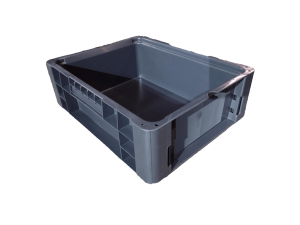 New Schaefer 180" x 144" x 60" Gray Hand Tote Smooth Bottom