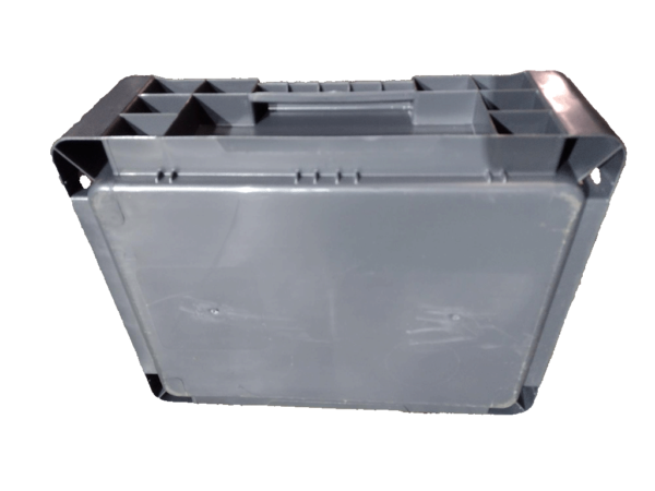 New Schaefer 180" x 144" x 60" Gray Hand Tote Smooth Bottom - Image 3