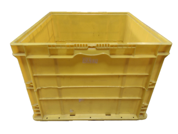 Used HPJ Industries  24" x 22" x 16" Yellow Cut/Weld Hand Tote Reinforced Bottom