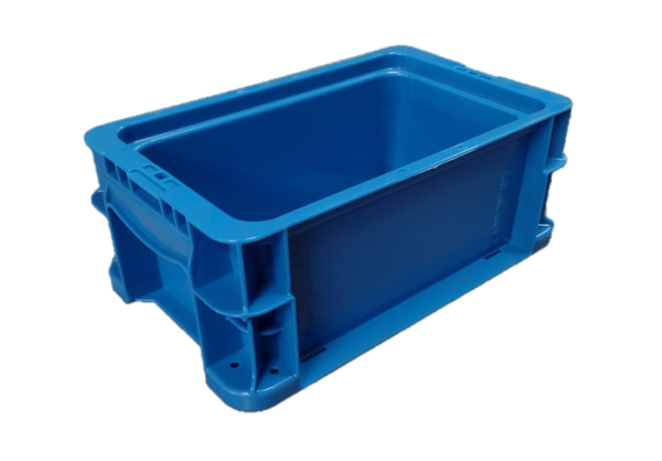 New Monoflo 12" x 7" x 5" Blue Hand Tote Smooth Bottom