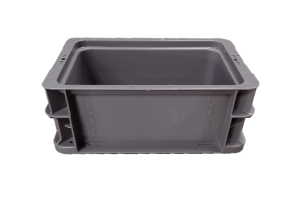 New Monoflo 12" x 7" x 5" Gray Hand Tote Smooth Bottom - Image 3