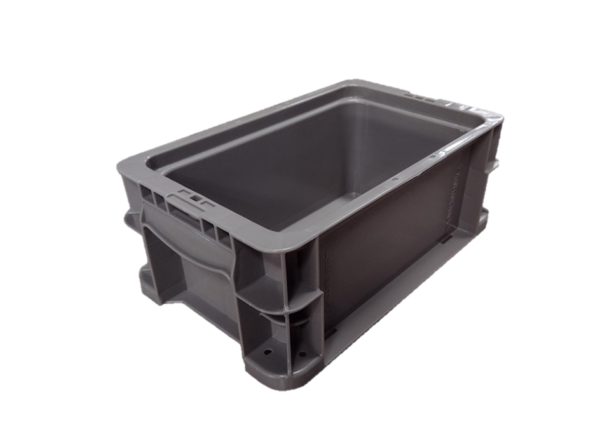 New Monoflo 12" x 7" x 5" Gray Hand Tote Smooth Bottom