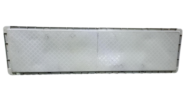 Used HPJ Industries  55" x 15" x 7" Gray Cut/Weld Hand Tote Smooth Bottom - Image 2