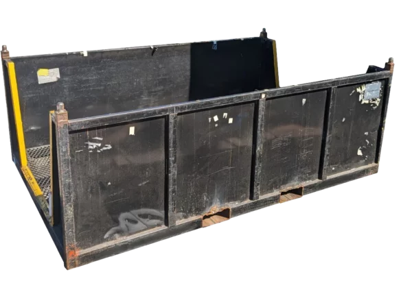 Used HPJ Industries 96" x 62" x 36" Steel Tub Walk Through Opening on 62" Side - Image 2