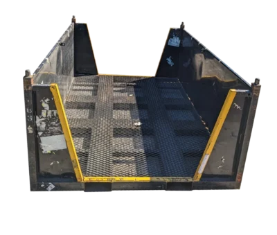 Used HPJ Industries 96" x 62" x 36" Steel Tub with Walk Through Oppening on 62" Sides