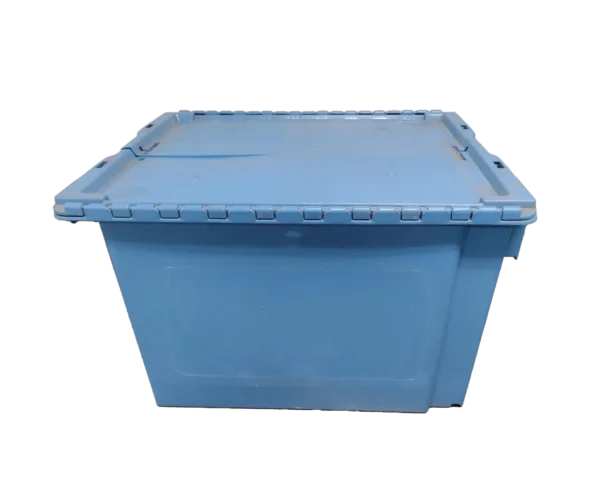Used HPJ Industries  24" x 20" x 15" Blue Flip Top Hand Tote - Image 2