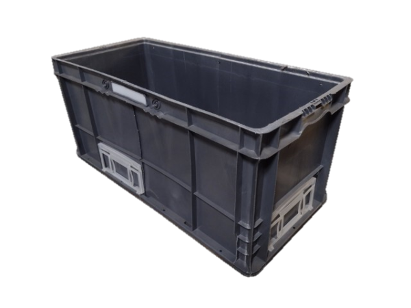 Used HPJ Industries  32" x 15" x 14" Gray Cut/Weld Hand Tote Reinforced Bottom - Image 7