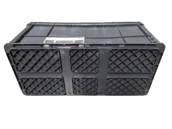 Used HPJ Industries  32" x 15" x 14" Gray Cut/Weld Hand Tote Reinforced Bottom - Image 2